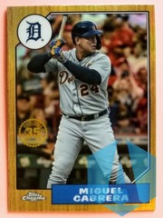2022 Topps Chrome Miguel Cabrera 1987 Topps 35th Anniversary #87BC-3